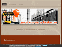 Tablet Screenshot of escorialmaterialsconstruccio.com